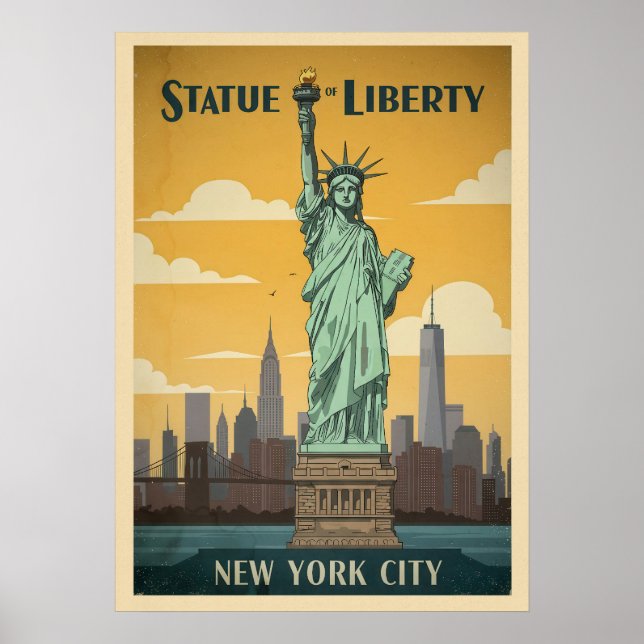 New York Statue of Liberty V02 Poster (Front)