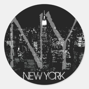 New York Stickers New York Skyline Souvenirs