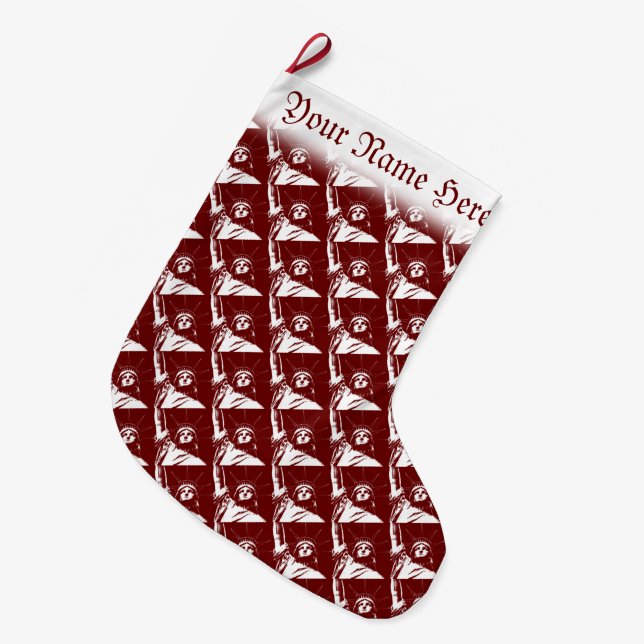 New York Stocking New York Christmas Stocking (Front (Hanging))