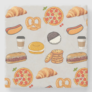 New York Street Food Stone Coaster