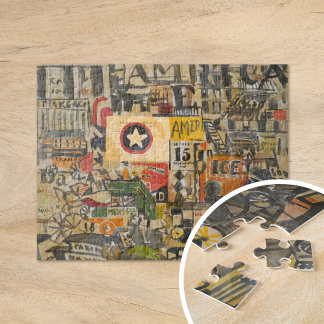 New York Street Scene | Joaquín Torres-García Jigsaw Puzzle