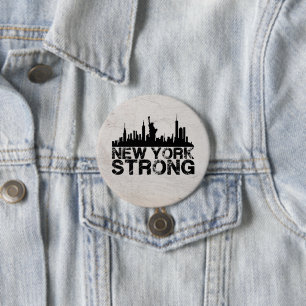 New York Strong 7.5 Cm Round Badge