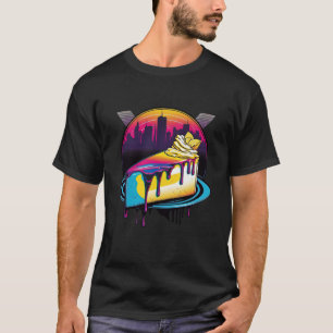 New York Style Cheesecake Synthwave 80s Retrowave T-Shirt