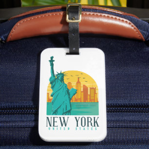 New York Stylish Skyline Luggage Tag