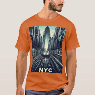 New York Subway NYC Subwayrain caesium funny T-Shirt