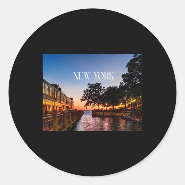 New York Summer Nights Sticker  (Front)