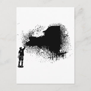 New York Tagger Postcard
