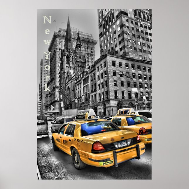 New York Taxi Poster (Front)