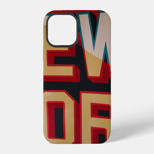New York text iPhone Case (Back)