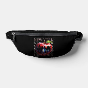 New York The Big Apple Fruit Silhouette City Bum Bags