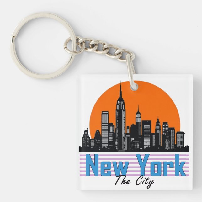 New York -The City Key Ring (Front)