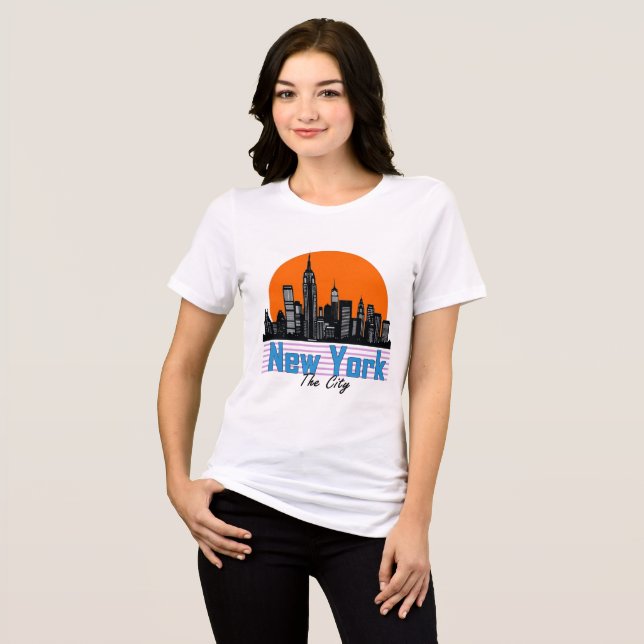 New York -The City Tri-Blend Shirt (Front Full)