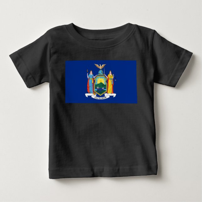 New York: The Empire State, Home Big Apple Flag Baby T-Shirt (Front)