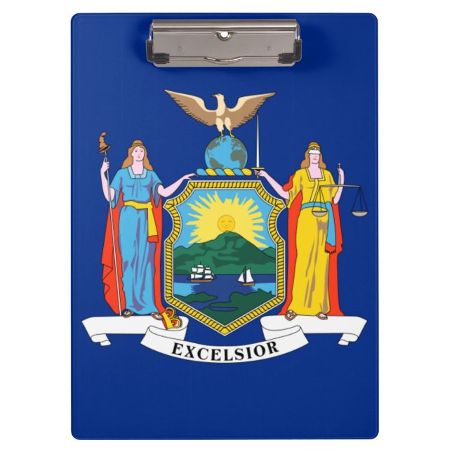 New York: The Empire State, Home Big Apple Flag Clipboard (Front)