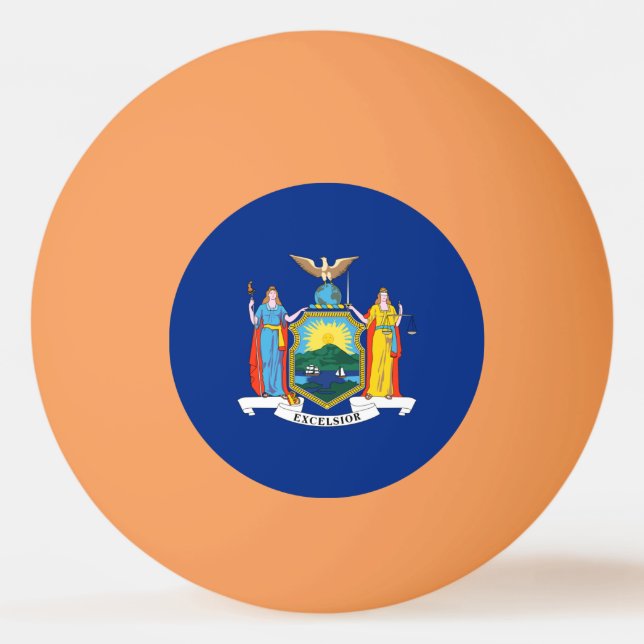 New York: The Empire State, Home Big Apple Flag Ping Pong Ball (Front)
