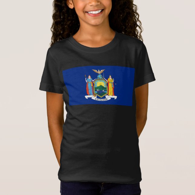 New York: The Empire State, Home Big Apple Flag T-Shirt (Front)