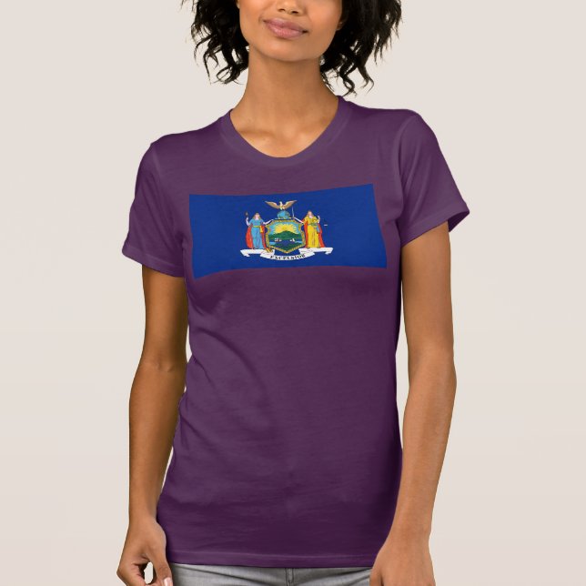 New York: The Empire State, Home Big Apple Flag T-Shirt (Front)