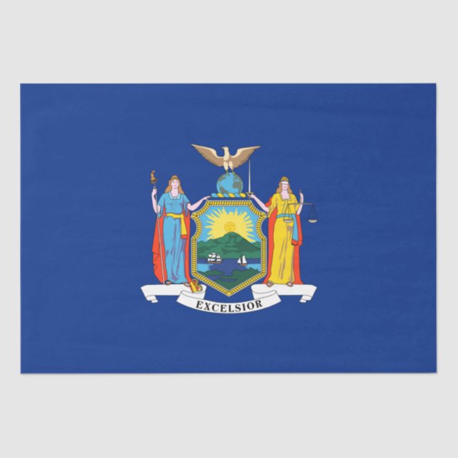 New York: The Empire State, Home Big Apple Flag Tissue Paper (Front)