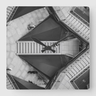 New York The Vessel Square Wall Clock