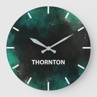 New York Time Zone Newsroom Wall Large Clock