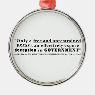 New York Times Co v United States 403 us 713 1971 Metal Tree Decoration