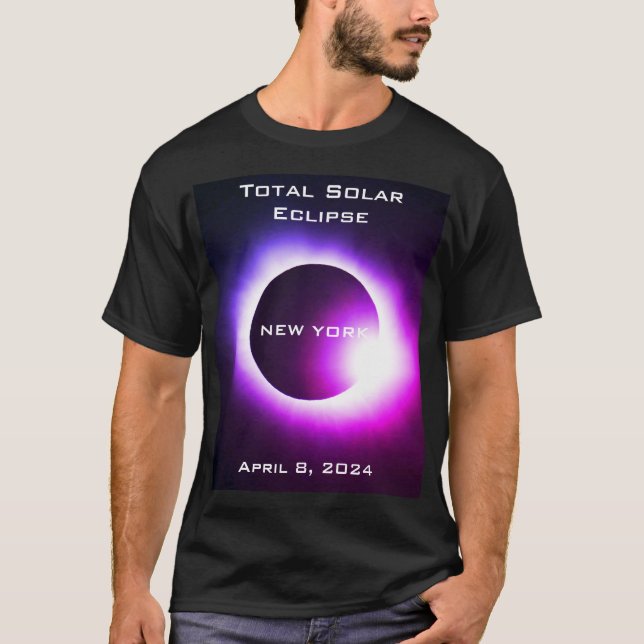 NEW YORK Total solar eclipse April 8, 2024 T-Shirt (Front)