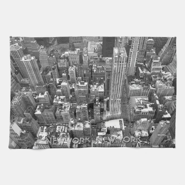 New York Towel Personalised NYC Souvenir Tea Towel (Horizontal)