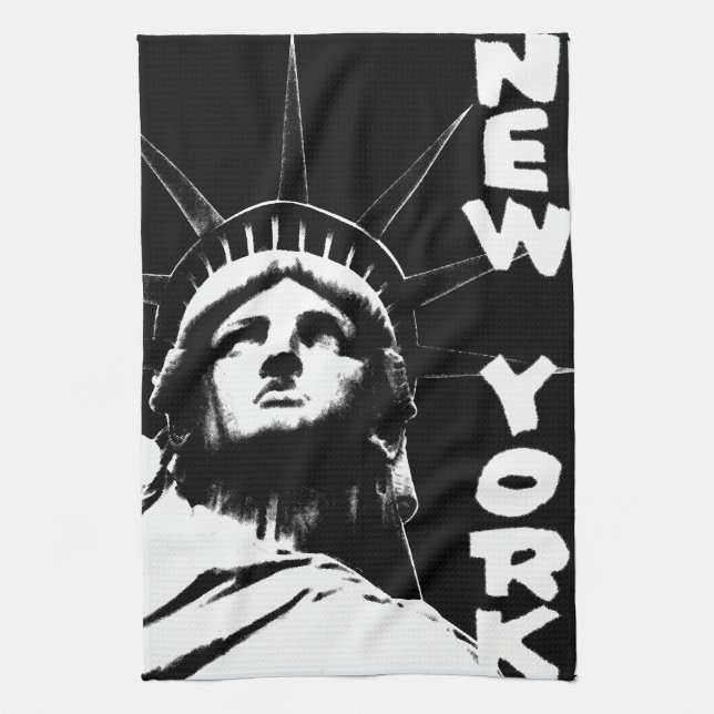 New York Towel Statue of Liberty NYC Tea Towel (Vertical)
