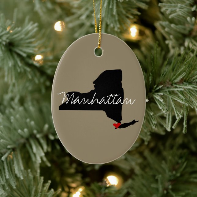 New York Town Ceramic Tree Decoration (Tree)