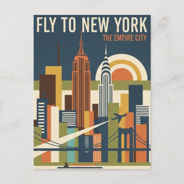 New York Travel Postcard (Front)