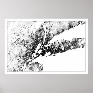 New York Tri-State Census Dotmap Poster