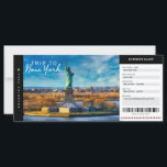 New York Trip Boarding Pass Travel Vacation Ticket<br><div class="desc">New York Trip Boarding Pass Travel Vacation Ticket. Gift your family and friends a travel trip! Easy to personalise! For a custom design,  please send me a message. (Photo by Brendon Spring from Pexels)</div>