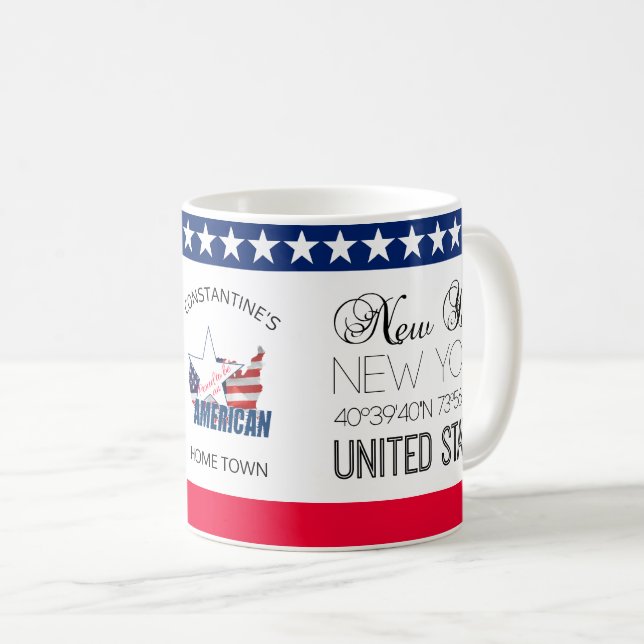 New York, United States elegant Coffee Mug (Front Right)