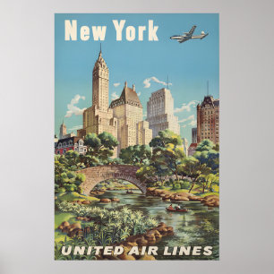 New York - United Travel Poster