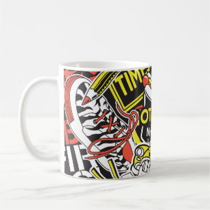 New York urban: sticker patchwork. Coffee Mug
