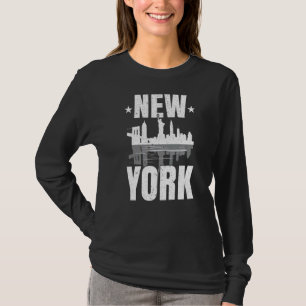 New York Usa America Travel New Yorker Empire Stat T-Shirt