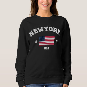 New York USA America Varsity Unisex Man Woman Clot Sweatshirt
