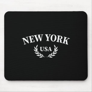 New York - Usa - Throwback Design - Clic Mouse Pad