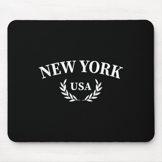 New York - Usa - Throwback Design - Clic  Mouse Pad (Front)