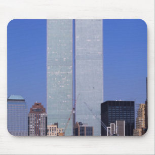 New York, USA. Twin towers of the famous World Mouse Pad