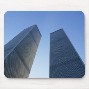 New York, USA. View up at twin towers of the Mouse Pad
