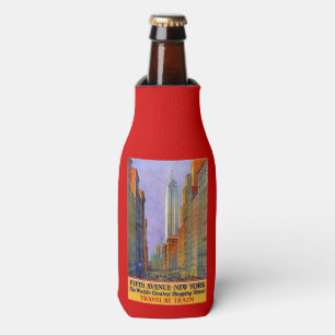 New York USA Vintage Travel bottle cooler