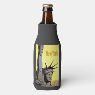 New York USA Vintage Travel bottle cooler