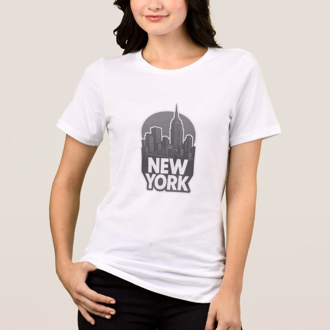 New York Vibe Apparel Tri-Blend Shirt (Front)