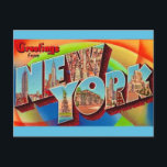New York Vintage Postcard<br><div class="desc">A vintage postcard from New York repurposed!</div>
