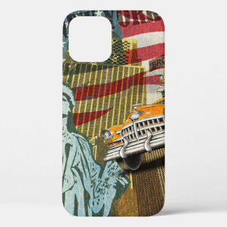New York vintage poster. iPhone 12 Case