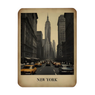 New York vintage poster Magnet