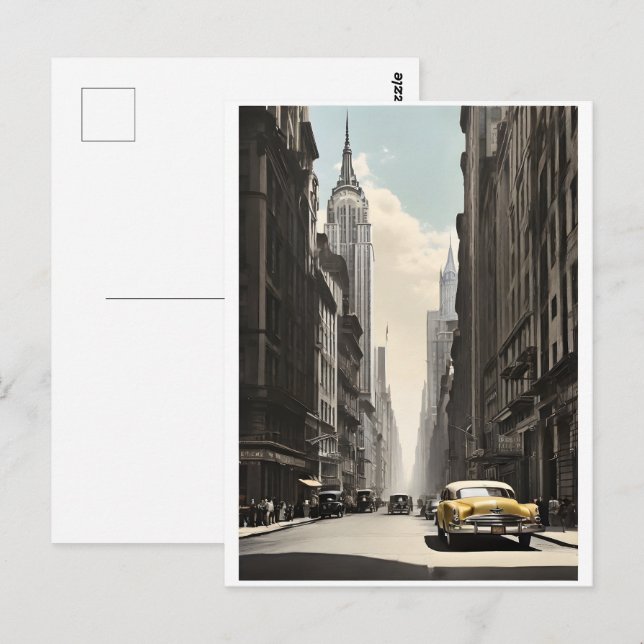New York vintage poster Postcard (Front/Back)
