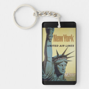 New York vintage souvenirs Key Ring