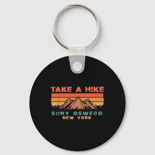 New York Vintage Take A Hike Suny Oswego Moutain Key Ring